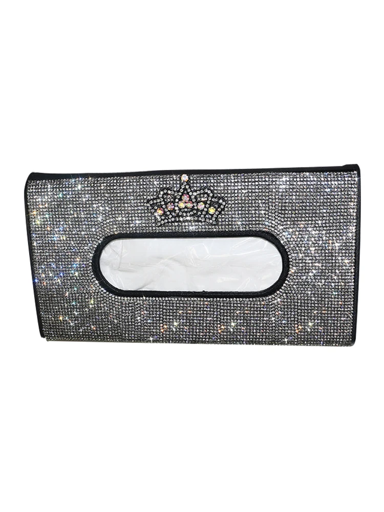 1pcs Tissue Box Holder For Car Jewelled Bling Visor Mask Tissue Holder Car Sun Visor Tissue Box Car Accessories Interior Woman 1pcs Tissue Box Holder For Car Jewelled Bling Visor Mask Tissue Holder Car Sun Visor Tissue Box Car Accessories Interior Woman