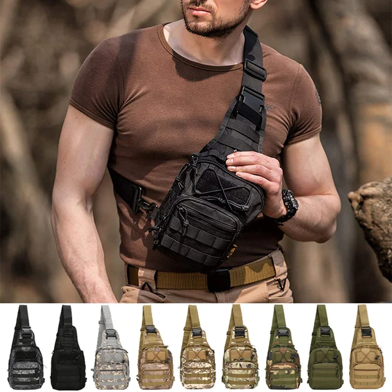 Military Tactical Bag Hiking Trekking Climbing Shoulder Bags Camping Hunting Daypack Fishing Outdoor Sports Shoulder Pack