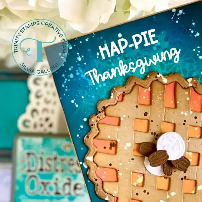 Рамка круглая тыква кофе пирог дерево конфеты ведро веб-дизайнер полная луна