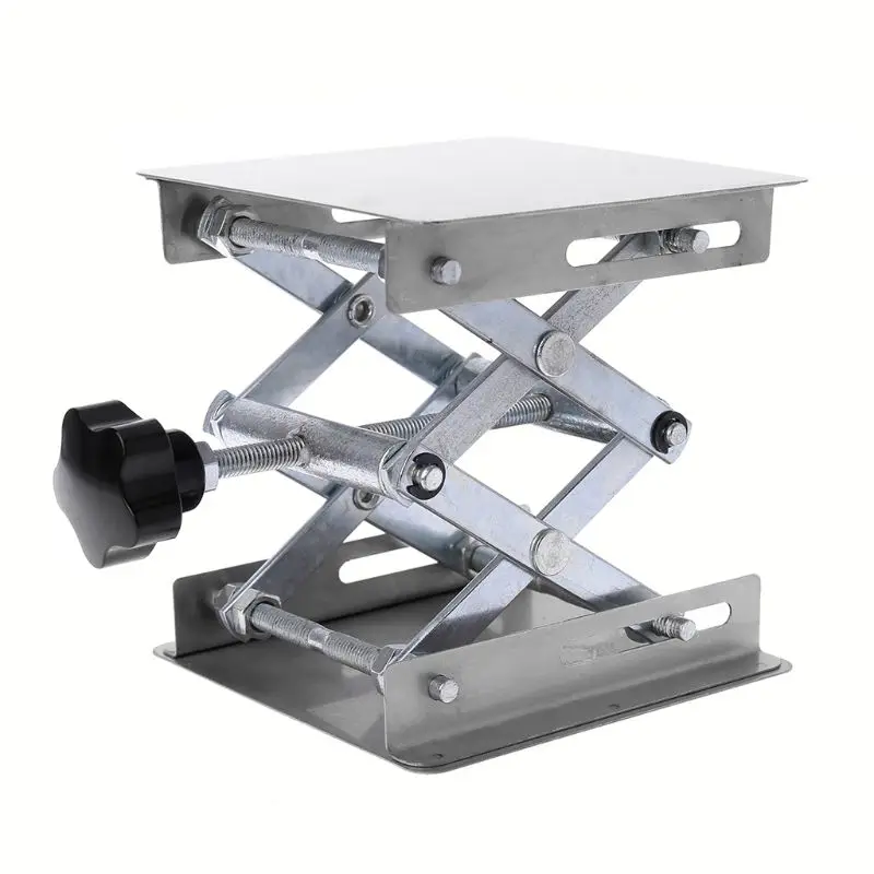 

Lab Lift Tables Stainless Steel Laboratory Lifting Platform Stand Rack Scissor Lifter 100x100mm/4x4-inch