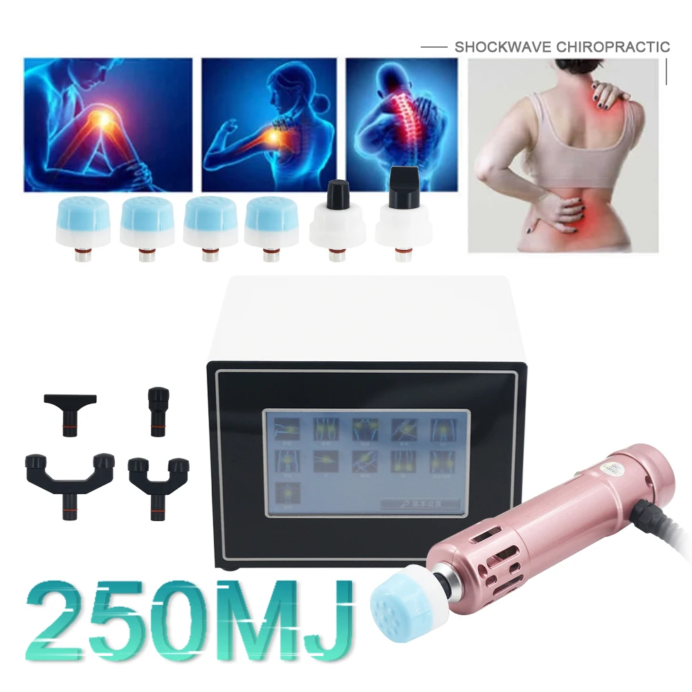 Shockwave Therapy Machine For Sports Injury Relieve Pain Relax Body Massager 2in1 Chiropractic Tool ED Physiotherapy Shock Wave