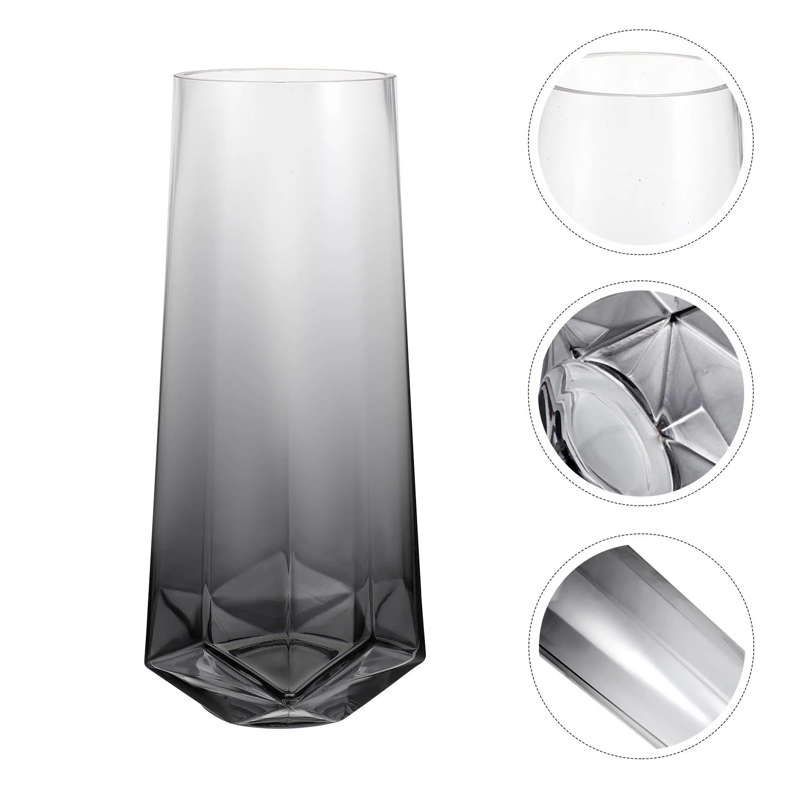 

Vase Flower Pot Table Clear Centerpiece Wedding Gradient Transparent Flowers Bookshelf Container Dry Cylinder Vases Centerpieces