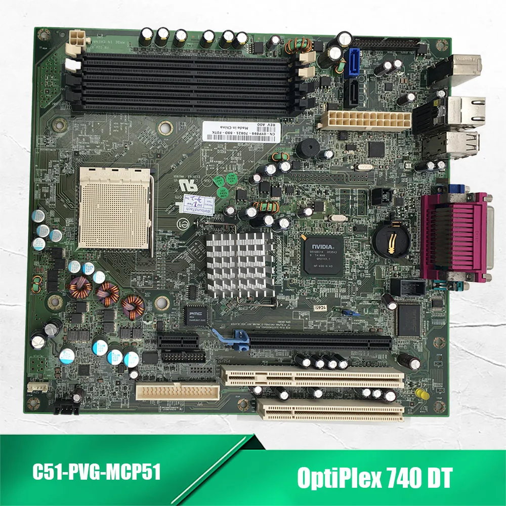 

Desktop PC Motherboard For DELL OptiPlex 740 DT PY127 YP696 W938C 0PY127 0YP696 0W938C DT Mainboard
