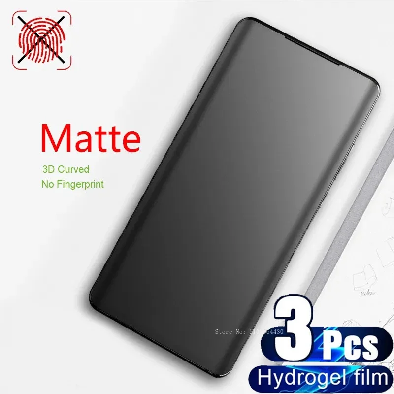 Фото 3 шт. матовая Гидрогелевая пленка для Oneplus 6T 7 7T 8 9 10 11 8T 9R 9RT 10R 10T 11R 12 12R Ace 2 Pro 3, матовая защитная пленка для экрана №1