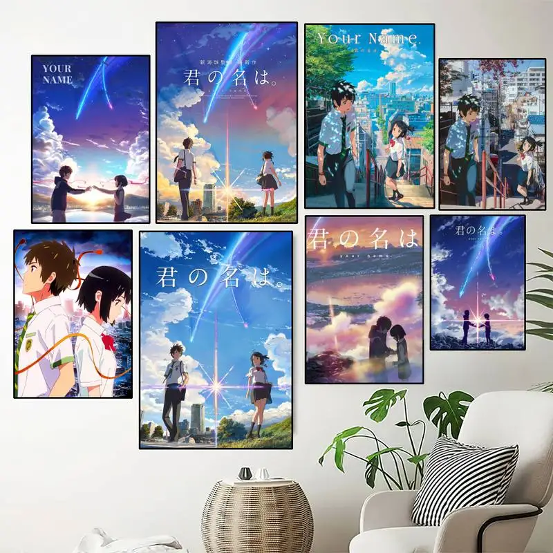 

Anime Your Name Mitsuha POSTER Prints Wall Painting Bedroom Living Room Decoration Sticker