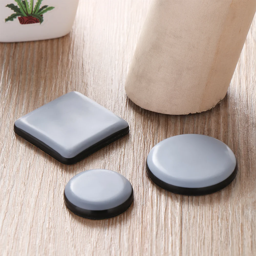 

4Pcs Furniture Leg Slider Pads Anti-abrasion Floor Mat Easy Move Heavy Table Sofa Slider Pad Floor Protector Fittings Chair