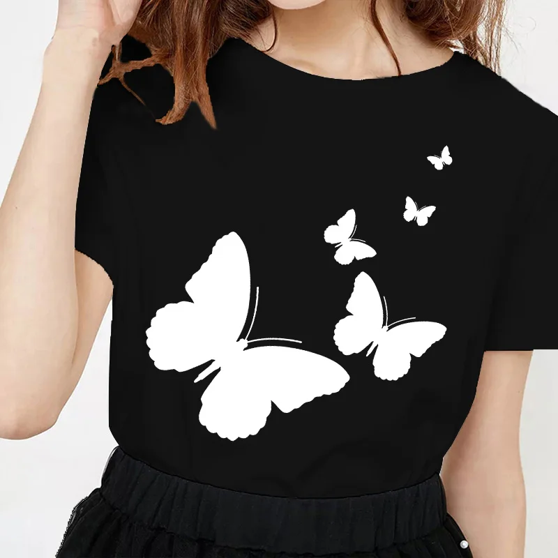 

Women Clothing 90s Vintage Clothes Style Cartoon Summer Fashion Print Tshirt Femme Colorful and Beautiful Patterns T-Shirt