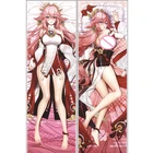 Аниме аксессуары Genshin Impact 60*180 см, чехол для подушки Genshin Yae Miko Dakimakura, чехол для обнимающей подушки