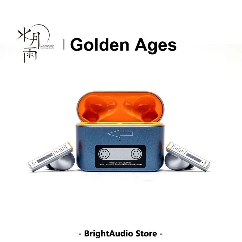 Наушники Moondrop Golden Age HIFI Bluetooth 5,3 TWS Ture беспроводные ...