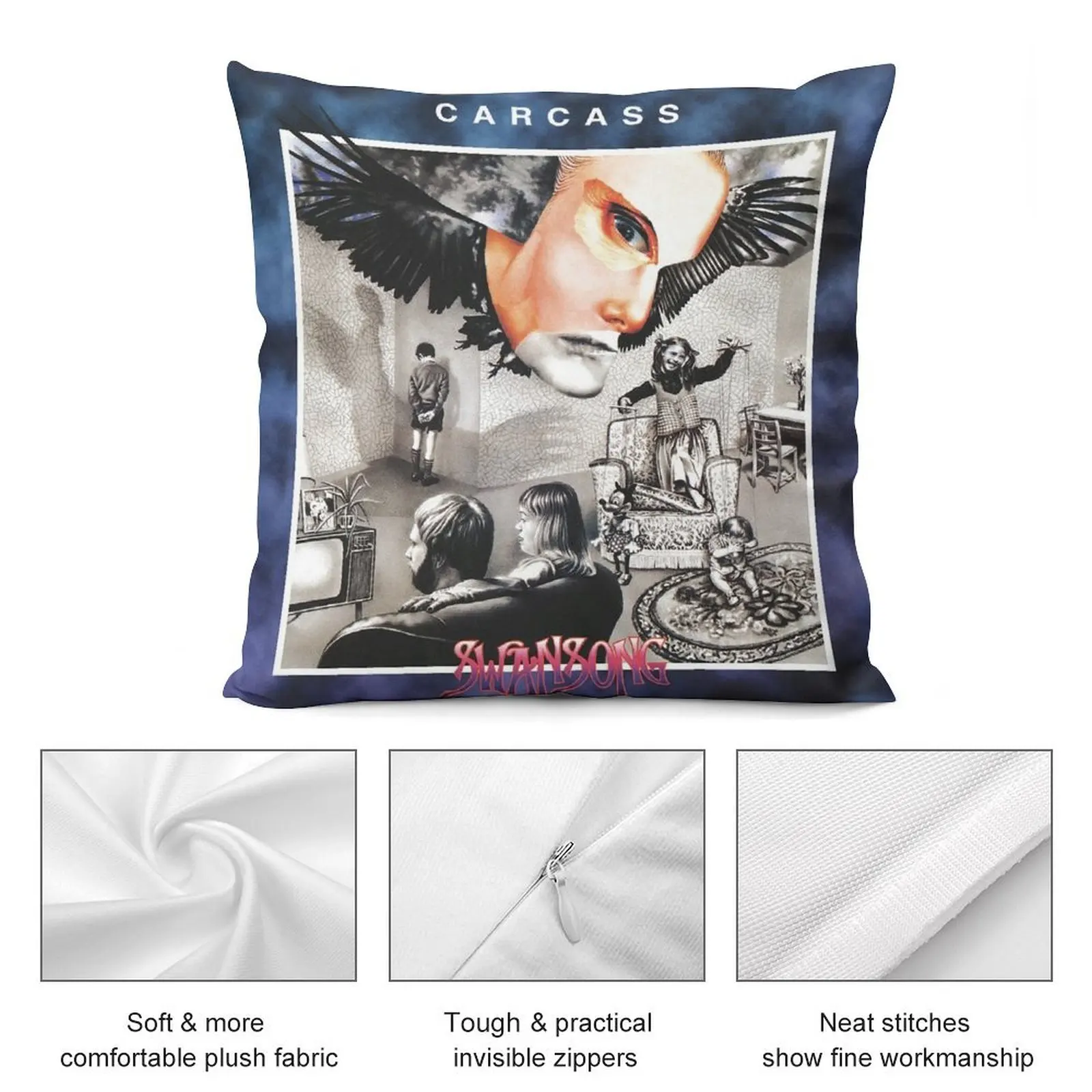 Swansong осенняя наволочка роскошный декоративный чехол для подушки роскошная