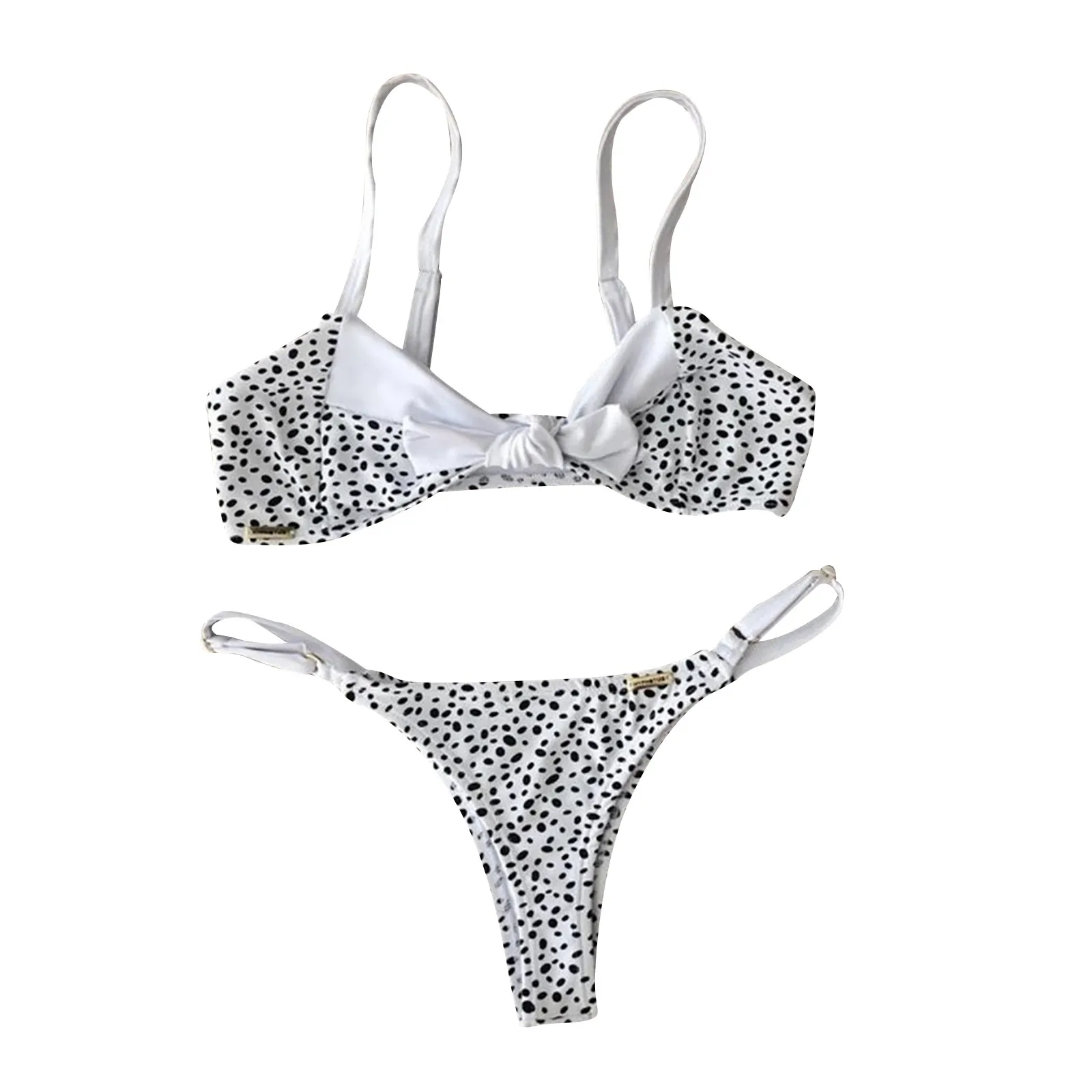 

Checkered Strap Ladies Swimsuit Fashion Swimwear Split Halter Sexy Bikini Sexy Swimwears Tankinis Set Swimwears Thong swimsuit