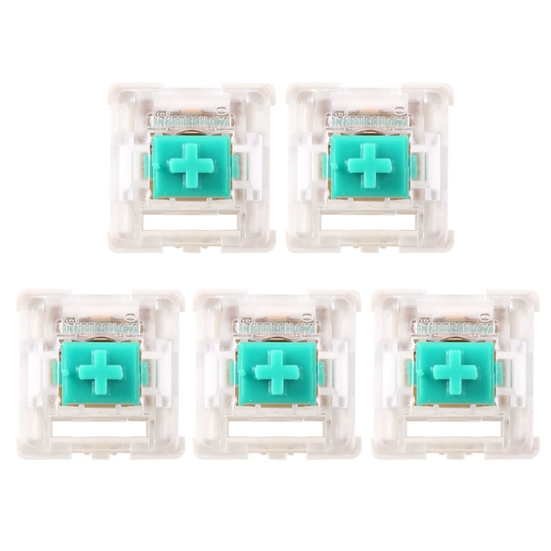 

5Pcs Greetech Green Switches Axis for Razer Gaming Mechanical Keyboard for Cherry MX 3pin Switch
