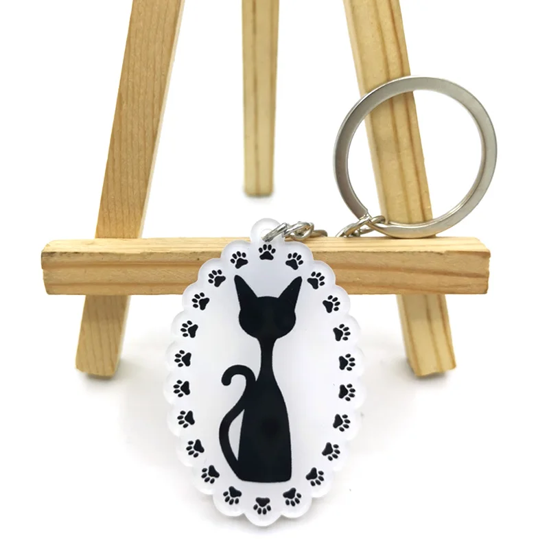 

Брелок с кошачьими лапами, модный брелок для ключей, ювелирный брелок, аксессуары для ключей