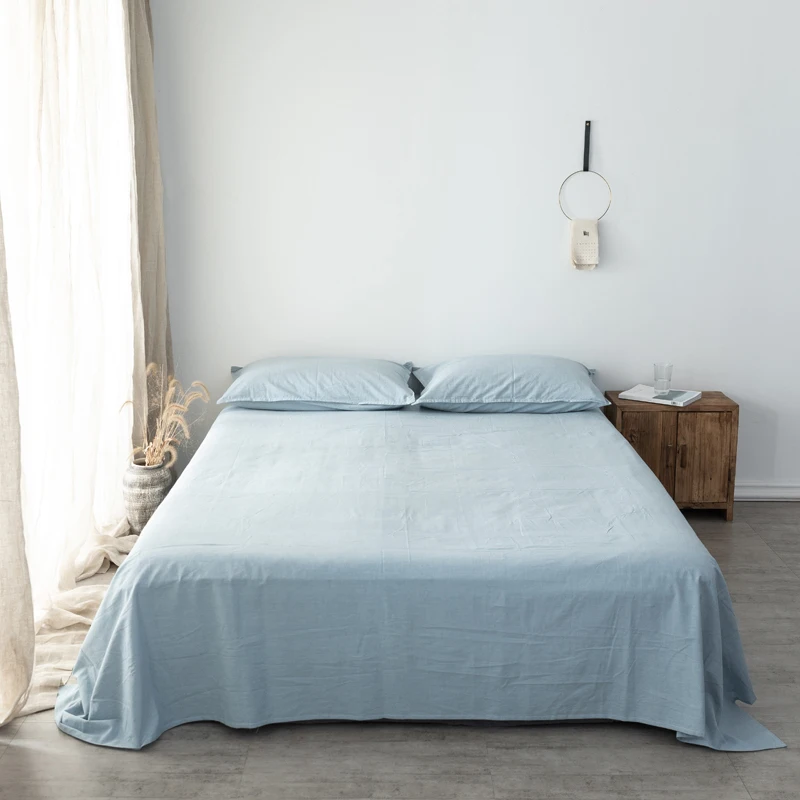 Простыня из стираного хлопка в японском стиле цельная простыня 5 Вт/0 8 м для