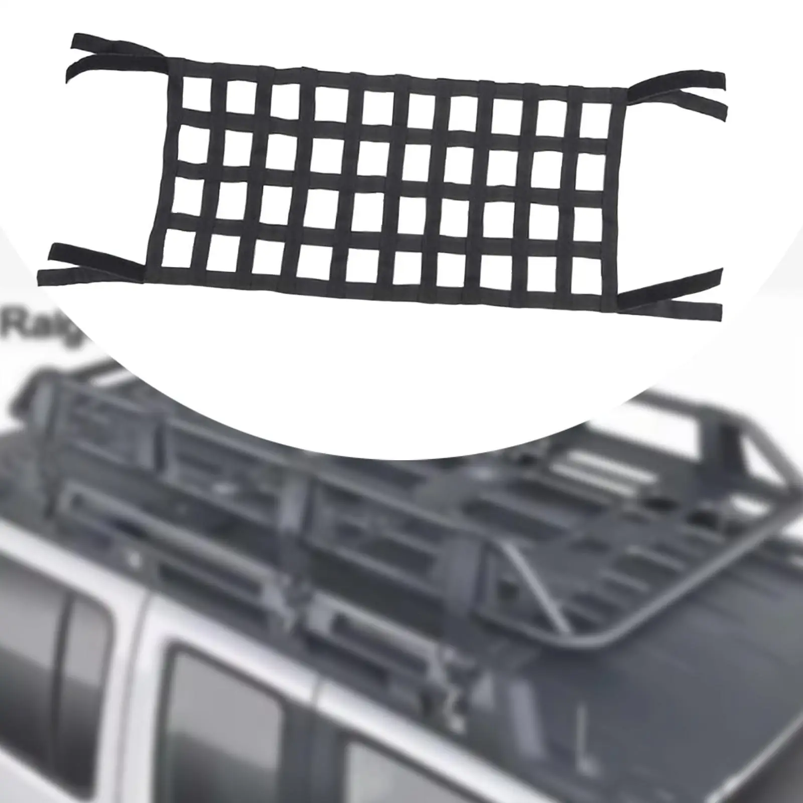 Top Roof Hammock Mesh Cargo Net for Pickup Truck Bed Multipurpose Portable