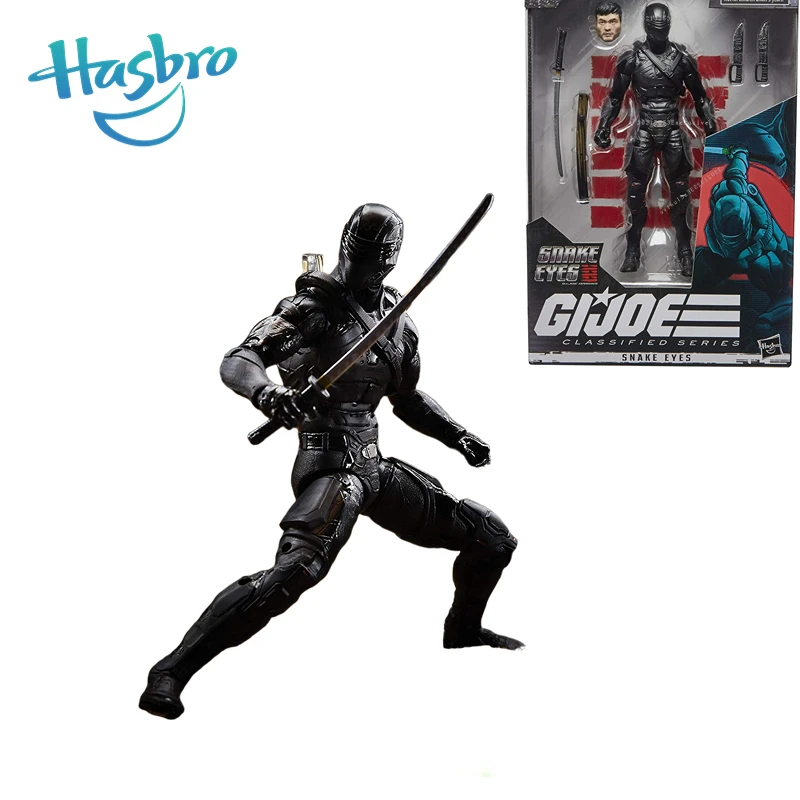 

Hasbro G.I. Joe GI JOE Classified Snake Eyes Origin Series 15 Snake Eyes Movie Black Action Figure Model Toy Hobby Gift