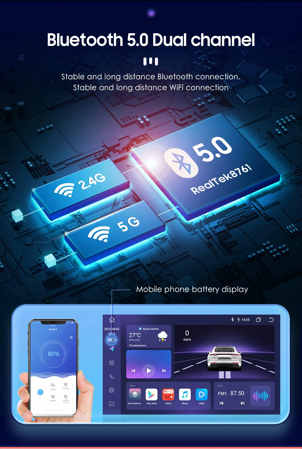 Новейший автомобильный мультимедийный плеер UIS7862S Octa Core DSP RDS BT Carplay для