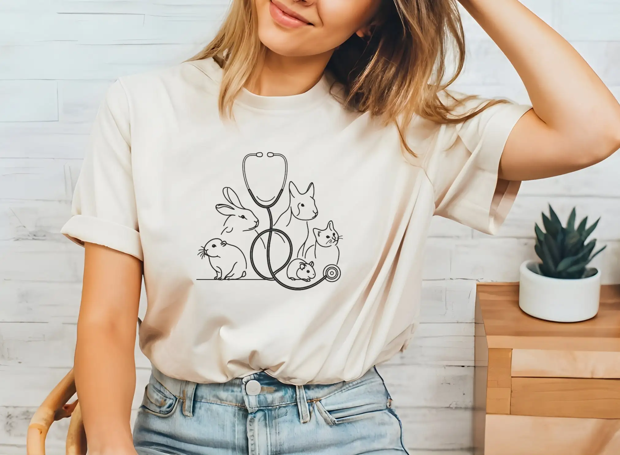 Ветеринарная футболка Выпускной Любитель животных Ветеринар Школьный доктор