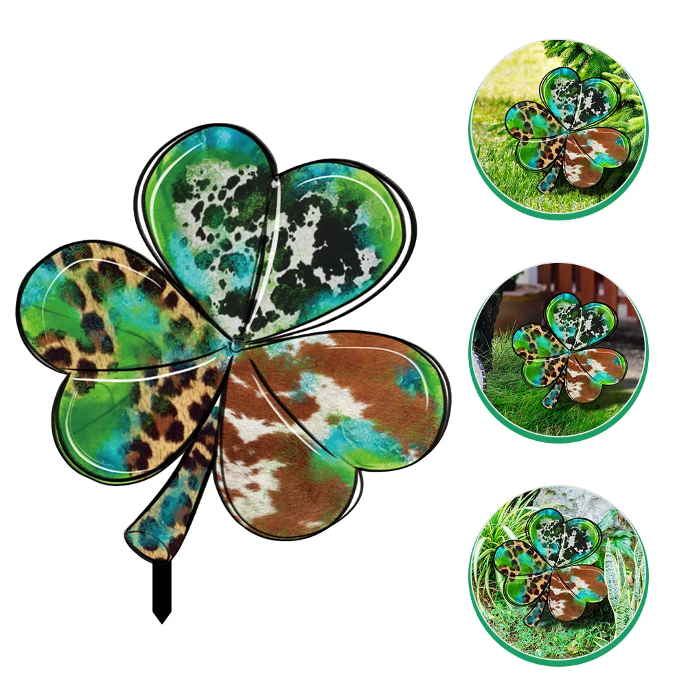 

Yard Day Decorations St Patricks Sign Lawn Stake Garden Signsshamrock Stakes S Pattyparty Patio Decor Outside Outdoor Gnome