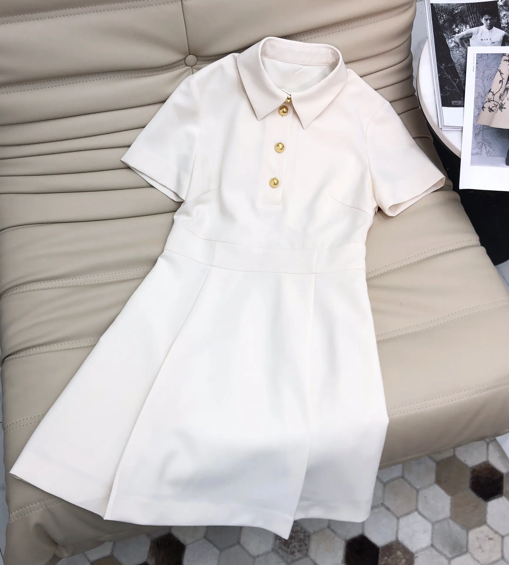 

Female Clothing Woman Clothes Women's Dress Evening Party Elegant Dresses Prom Dresses Summer 2022 Golden Button Casual Dresses