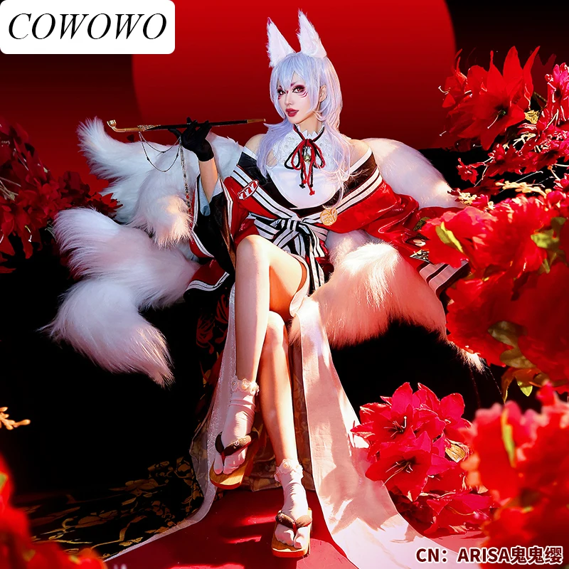 

COWOWO Anime! Vtuber Nijisanji Nina Kosaka Bathrobe Kimono Gorgeous Uniform Cosplay Costume Halloween Party Outfit Women
