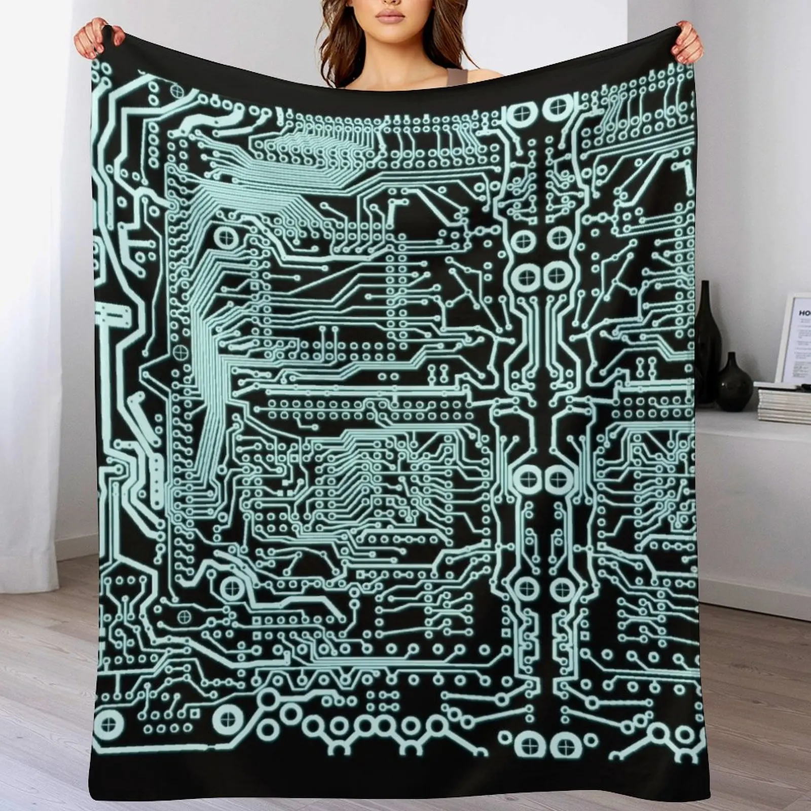 Светящееся одеяло в клетку