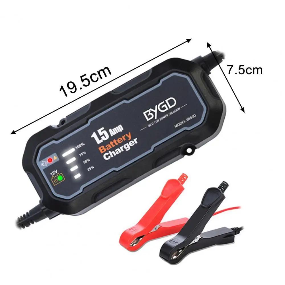 

Durable Car Accessory Strong Compatibility Fireproof ABS Smart Charger for Boats Battery Charger Smart Charger