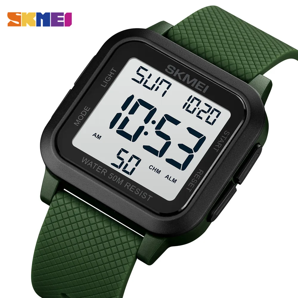 

SKMEI Japan Digital movement Watch Mens Stopwatch Countdown LED Light 5Bar Waterproof Wristwatches Date Clock reloj hombre 1894