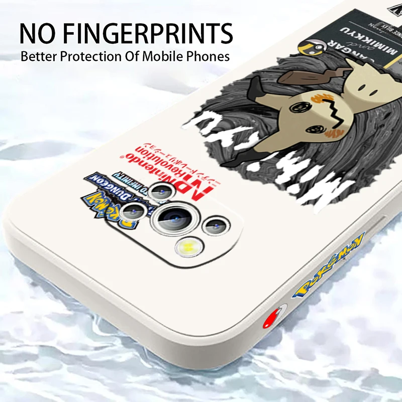 Чехол для телефона из ТПУ с покемоном Mimikyu драгонитом жидким левым канатом Xiaomi Mi