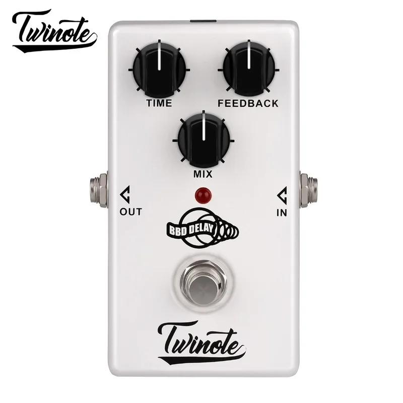 

Twinote BBD Delay 300ms Delay Time Stompbox Analogue Circuit Electric Guitar Effects Pedal