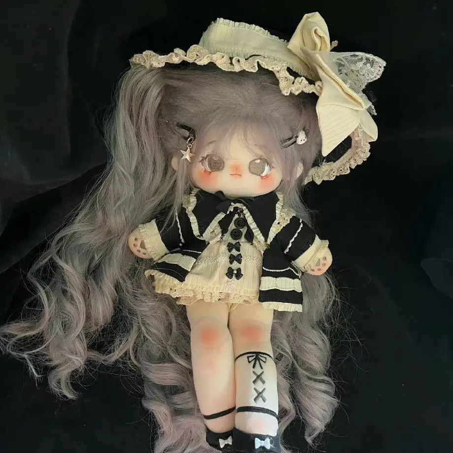 

32cm Spot Wolf Girl Cotton Doll 35cm Naked Doll Birthday Heart Girlfriend Doll Kawaii Plush Doll Collection Birthday Gift