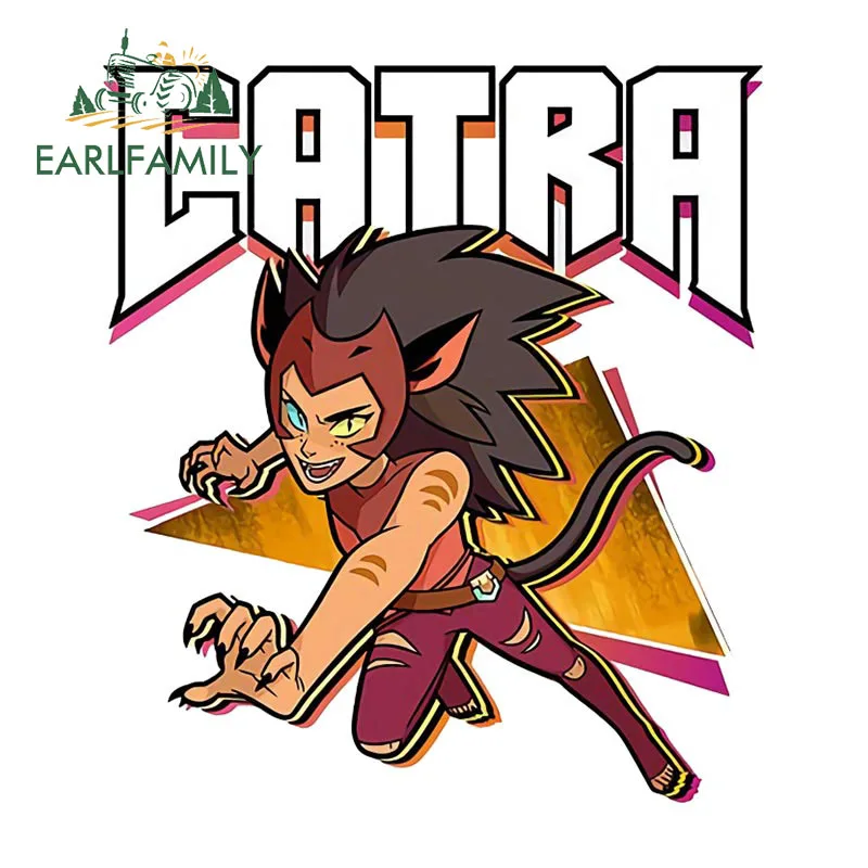

EARLFAMILY 13cm x 11.6cm for She-Ra Princess of Power Car Stickers Anime Occlusion Scratch Decals Sunscreen Cartoon Decoration