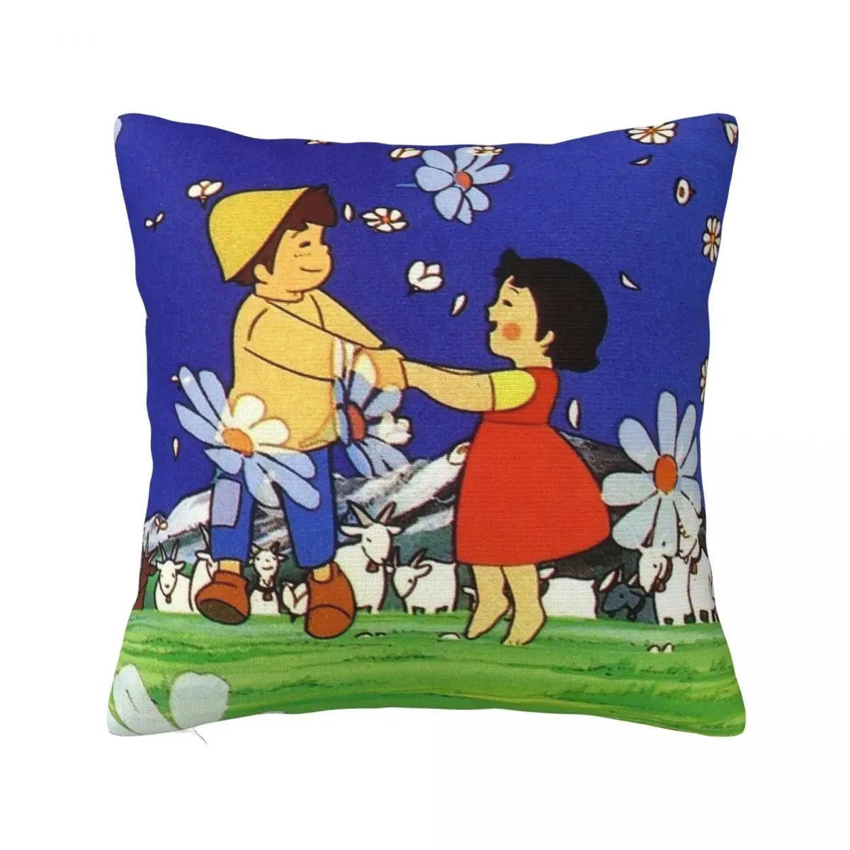 

Heidi Friend Pillowcase Printed Fabric Cushion Cover Gift Cute Cartoon Pillow Case Cover Home Zippered 45X45cm