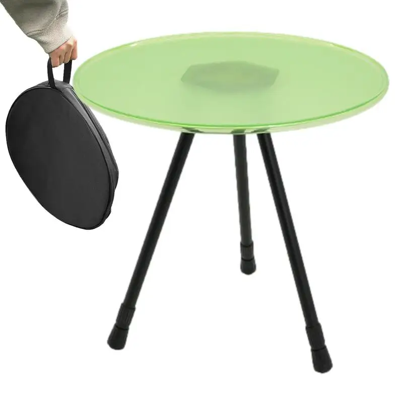 

Foldable Table 2 Levels Design Camping Table Easy To Set Up Outdoor Table For Camping Party Dining With Carrying Handle