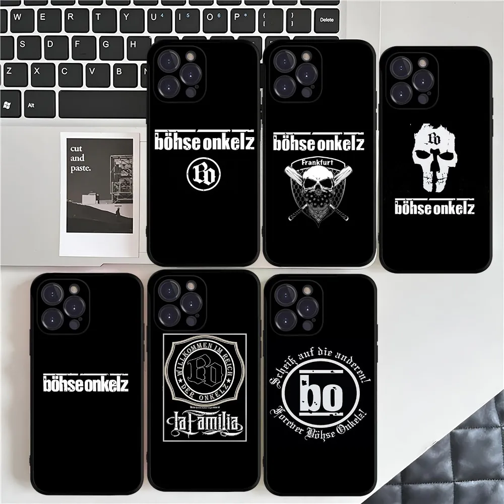 Чехол для телефона B-Bohse O-Onkelz Band силиконовый мягкий чехол Iphone 16 15 14 13 12 11 Pro Mini XS MAX Plus