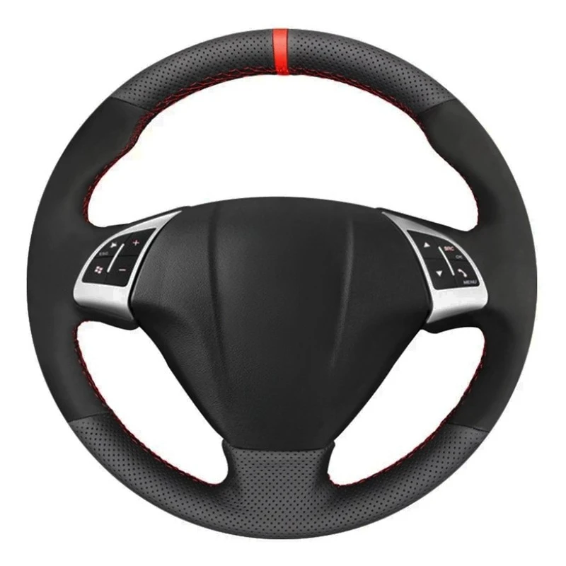 

Чехол рулевого колеса автомобиля черная замша из натуральной кожи для Fiat Punto Bravo Linea 2007-2019 Qubo Doblo 2008-2015 Grande Punto