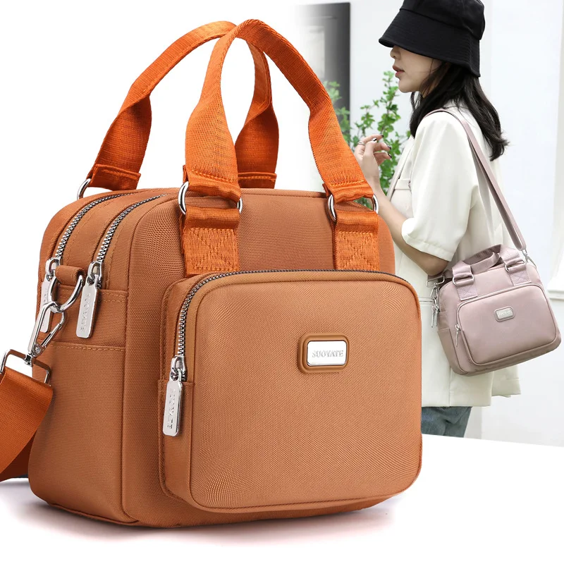 High Quality Fashion Handbags for Women Ladies Waterproof Nylon Messenger Bags Solid Designer Large Capacity Shoulder Travel Bag