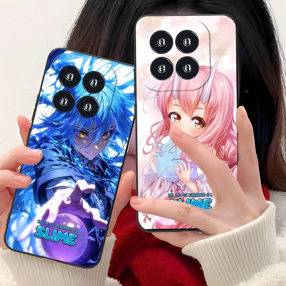 Чехол для мобильного телефона Slime Tensura Rimuru Xiaomi 14 13 12 11 10 9 T Ultra Lite Pro S SE X 5G черный