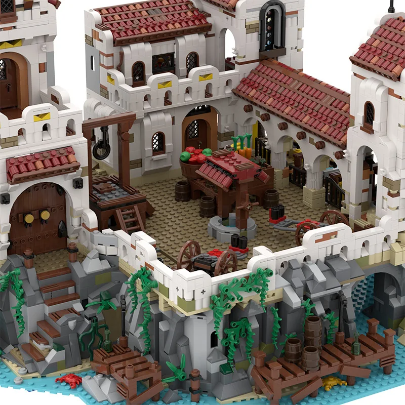 MOC пляжный дом Eldorado крепость Пираты Бэй Классическая тематическая модель замка