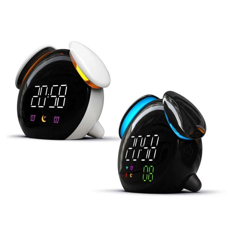 

Mini Wireless Charging Smart Alarm Clock USB Rechargeable Table Digital Clock for Home Livingroom Dormitory Decorations G99A