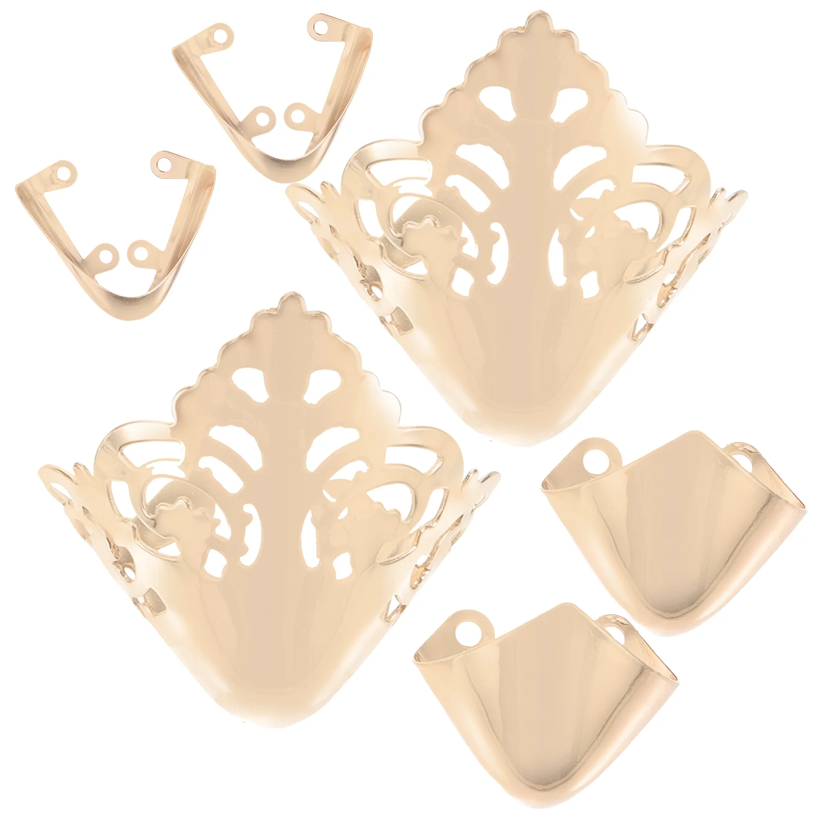 

2 Pairs Supplies Metal Decor Shoe Protective Cover Boot Protector Toe Guard Caps Iron Heel High Heels Cowboy Replacement