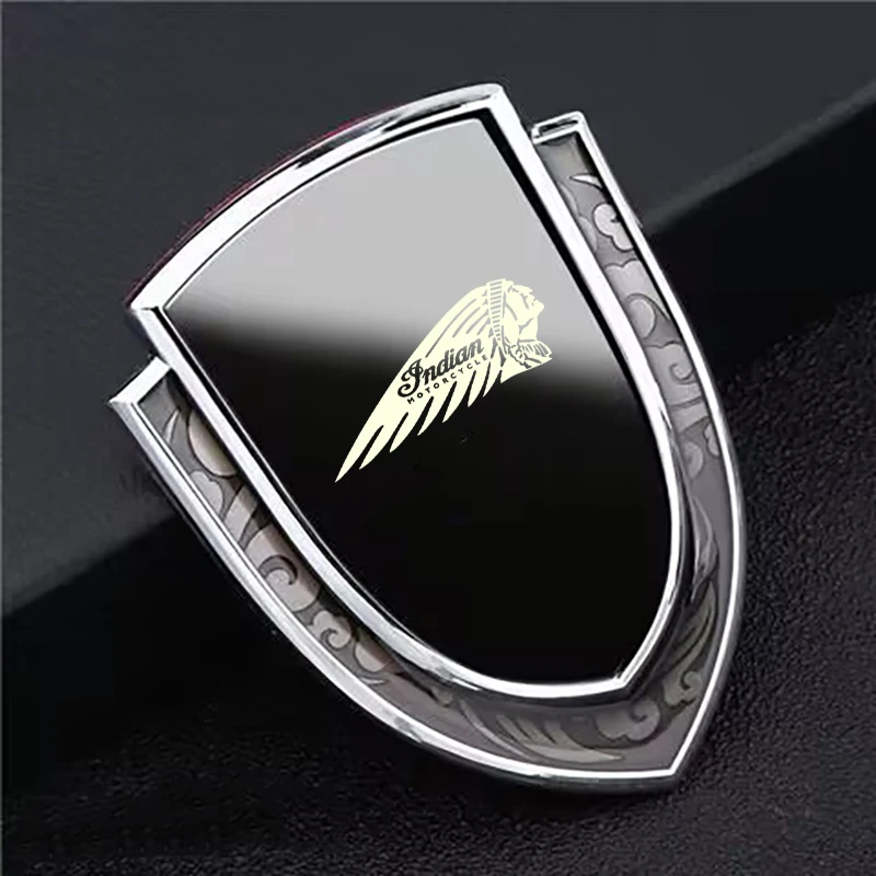 

3D Металлические Наклейки Для Мотоциклов Indian Scout FTR Super Chief Springfield Chieftain Challenger, Индивидуальные Аксесс...