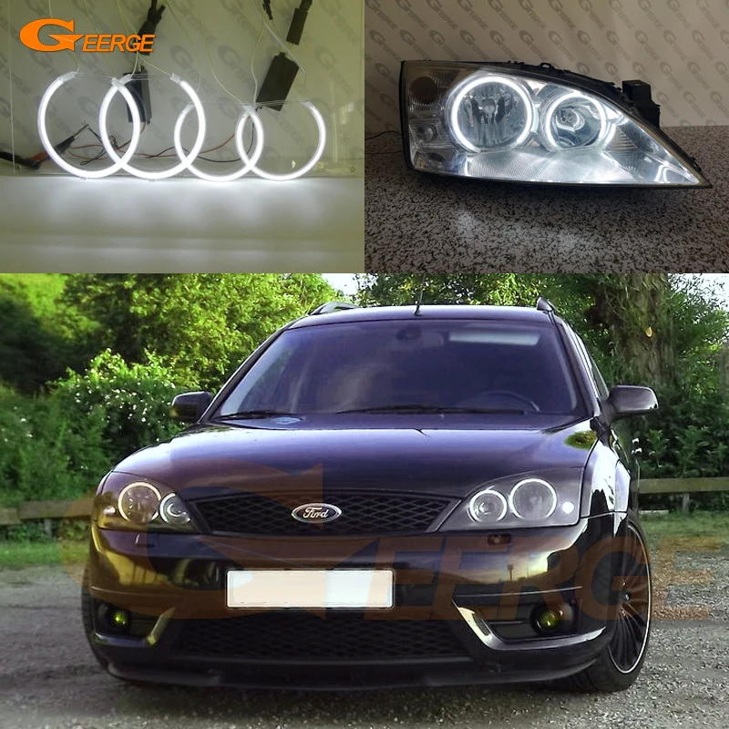 

Для Ford Mondeo MK3 2000 2001 2002 2003 2004 2005 2006 2007 отличные ультра яркие CCFL ангельские глазки гало кольца комплект