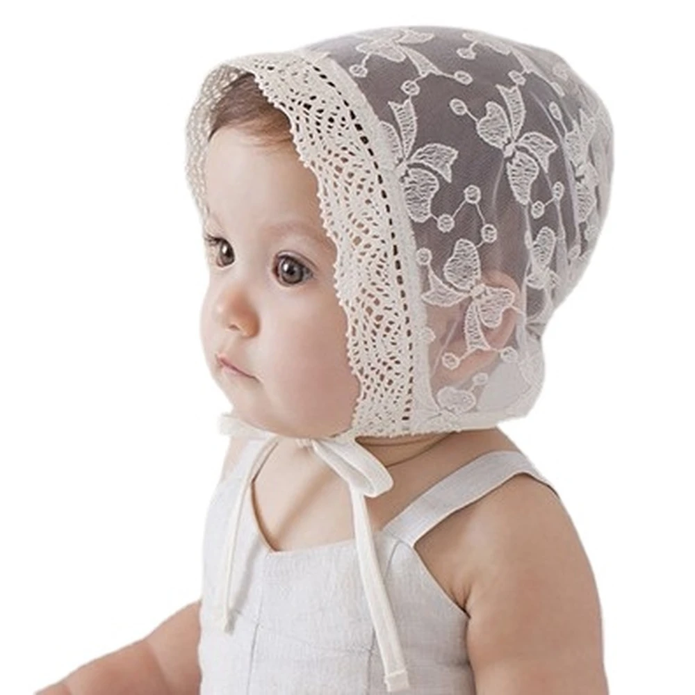 

Summer Lace Flower Sun Hat Toddlers Newborn Baby Girls Baby Hats Spring Soft Bonnet Photography Props Accessories 0-36 Months