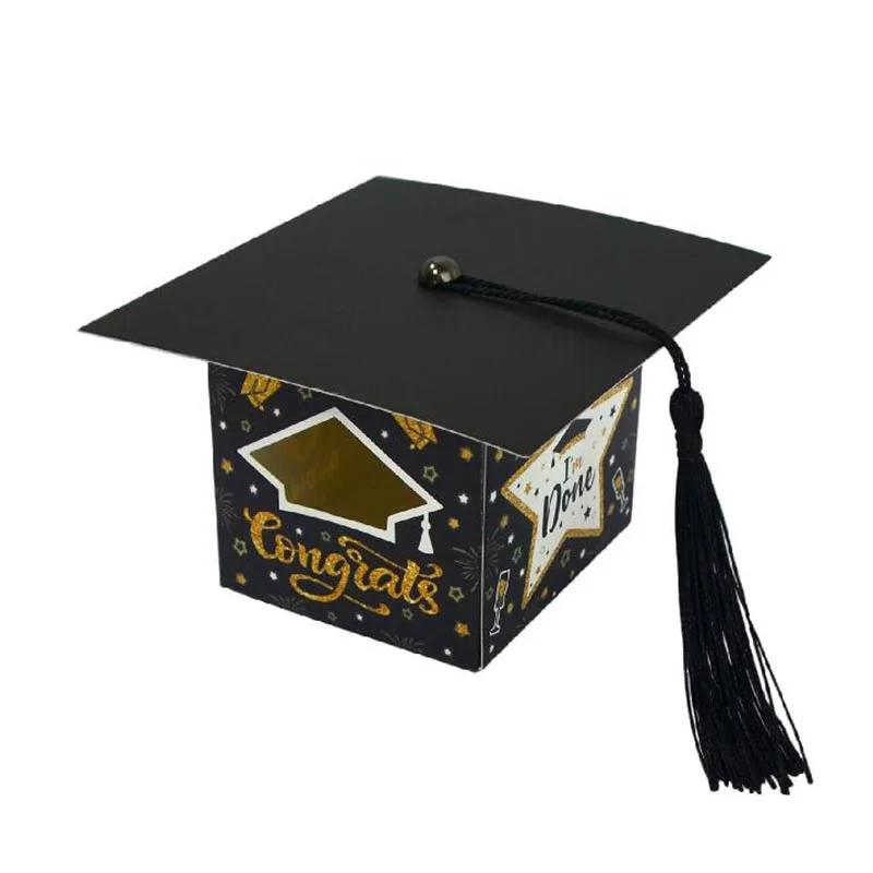 50/100 шт. коробка для конфет в виде шляпы мальчишника