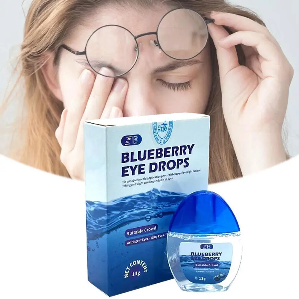 Blueberry Eye Drop Relieves Red Eyes Discomfort Visual Fatig