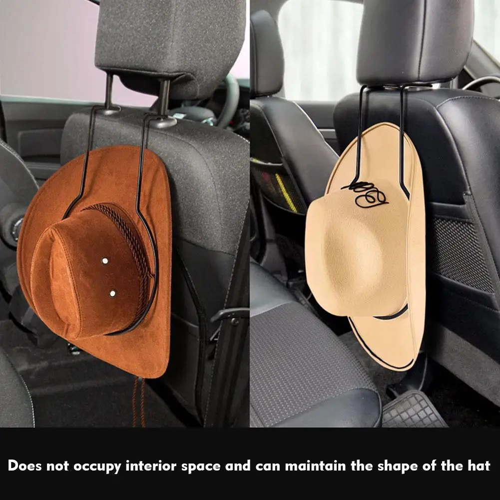 

1 шт. стальной Автомобильный держатель для ковбойской шляпы, многофункциональный автомобильный держатель для шляпы, Стеллаж с крючками для хранения детской одежды M1R6