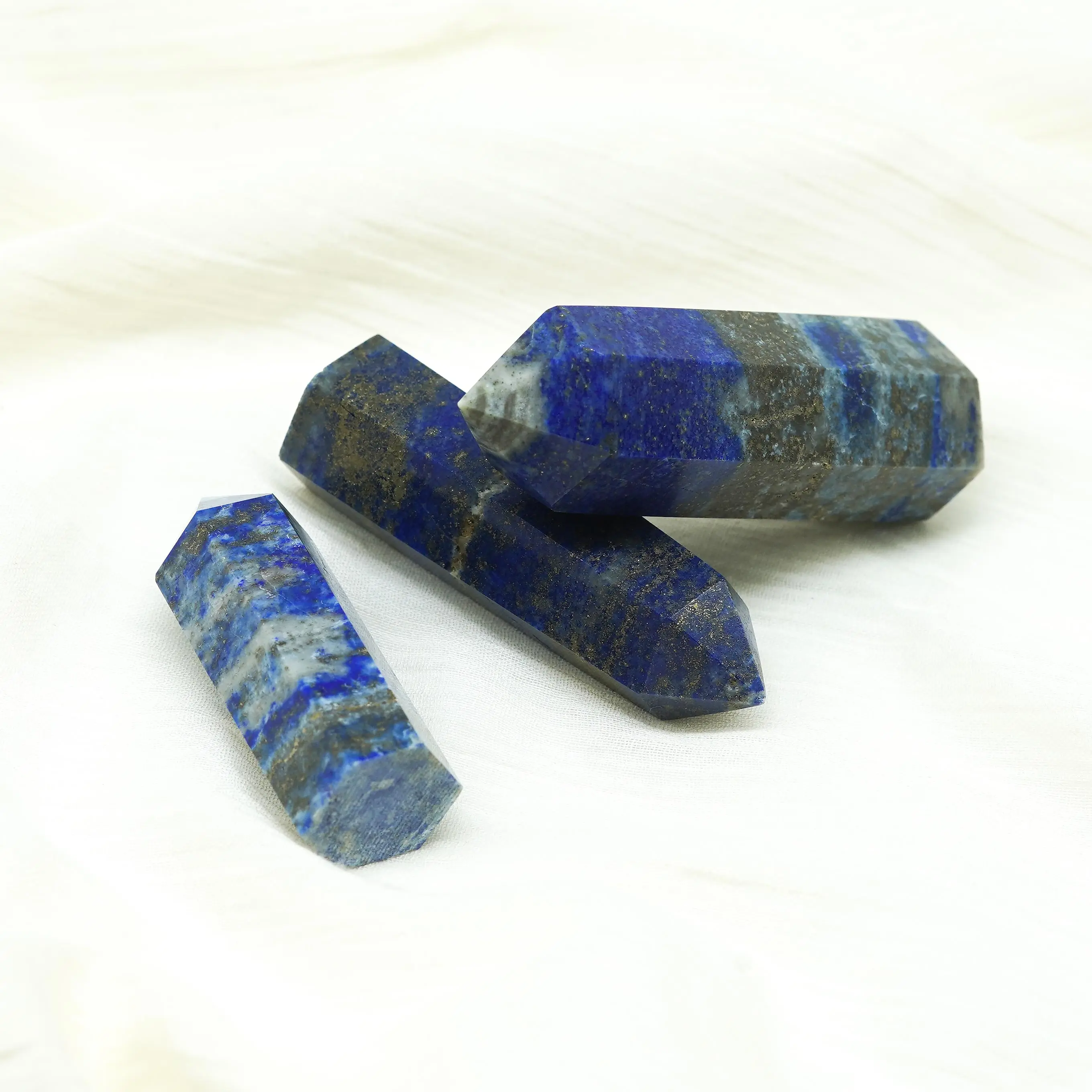 Природная Энергия лазурь Хрустальная точка призма камень Кварцевая башня
