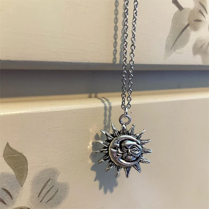 Новое ожерелье с солнцем и луной очаровательное небесное ювелирное изделие