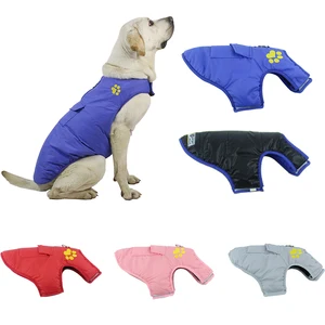 Reversible Dog Clothes For Small Large Dogs Jacket Winter Warm Pet Dog Cotton Coat Waterproof French in India